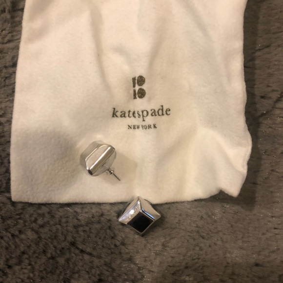 Kate Spade Silver Square Stud Earrings